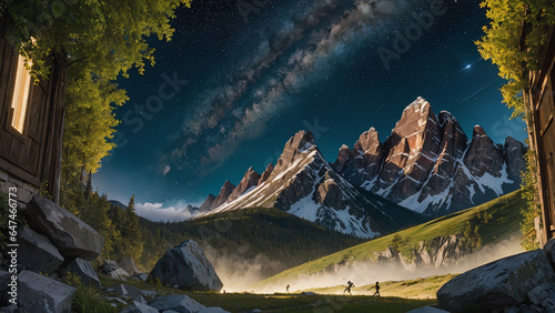panorama of the mountains © 정훈 양