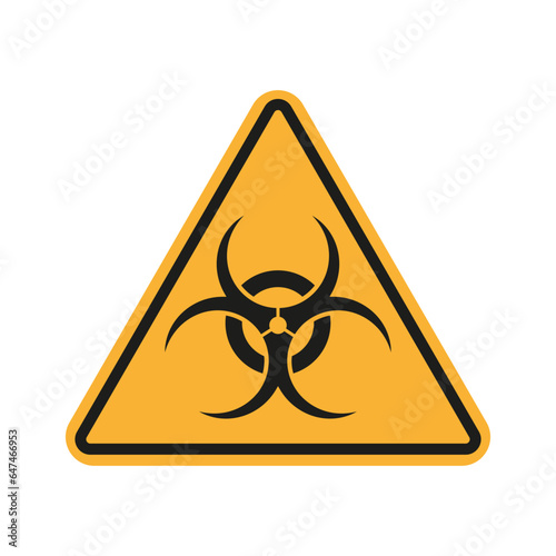 Biohazard symbol. Sign of biological threat alert. Vector illustration. EPS 10. photo