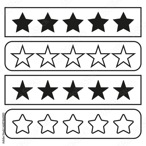 Star rating icon. Vector illustration. EPS 10.