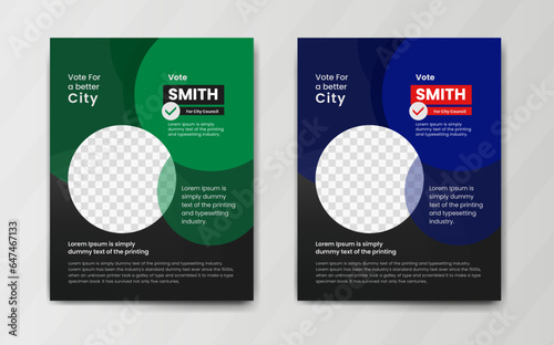 Election Campaign Social Media Post and political flyer design for advertisement banner template