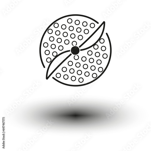 Grinding icon. Vector illustration. EPS 10.