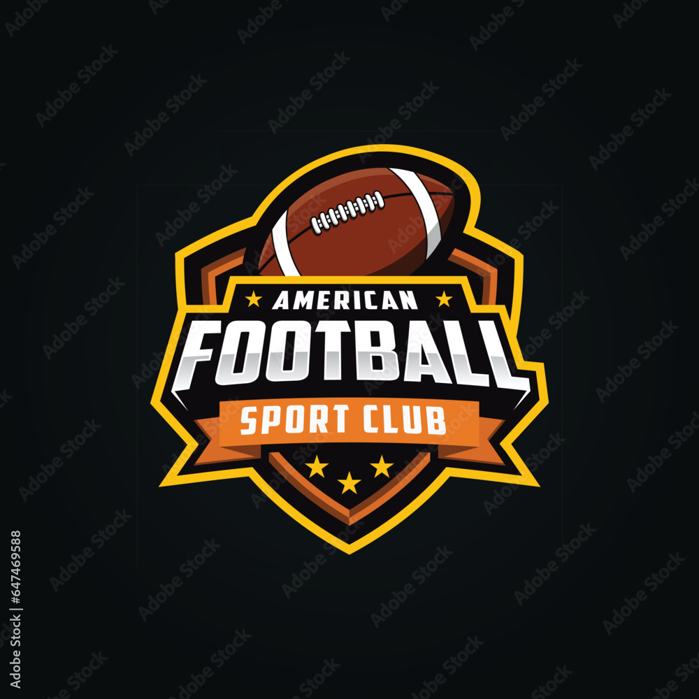 American Football logo template