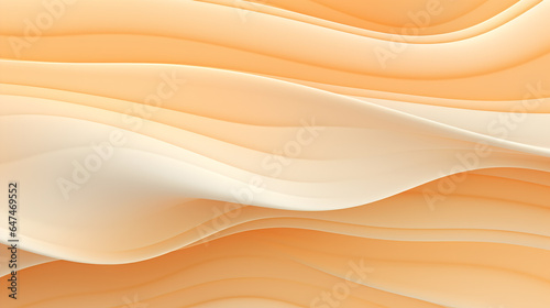 Abstract Pale Orange and Milk Texture Waves Background - Generative AI