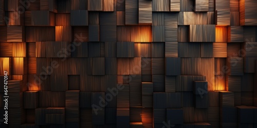 Bark Creative Abstract Geometric Wallpaper. Display graphic. Computer Screen Digiral Art. Abstract Bright Surface Geometrical Horizontal Background. Ai Generated Vibrant Texture Pattern.