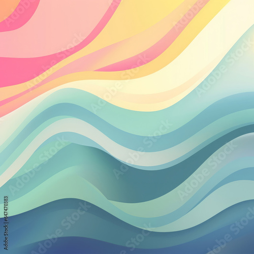 Abstract background with waves. Vector illustration for your design. Dynamic Effect Abstract Background