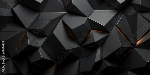 Coal Creative Abstract Geometric Wallpaper. Display graphic. Computer Screen Digiral Art. Abstract Bright Surface Geometrical Horizontal Background. Ai Generated Vibrant Texture Pattern.