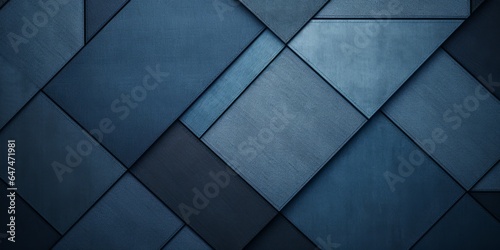 Denim Creative Abstract Geometric Wallpaper. Display graphic. Computer Screen Digiral Art. Abstract Bright Surface Geometrical Horizontal Background. Ai Generated Vibrant Texture Pattern.