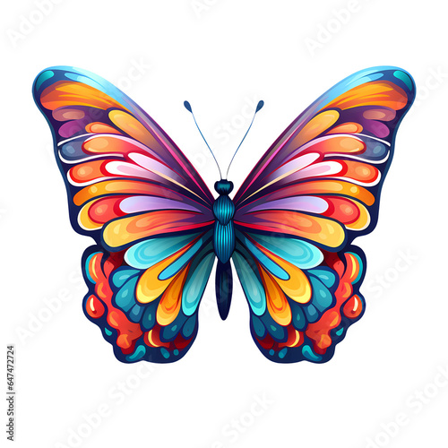Colorful Butterfly Clipart Illustration