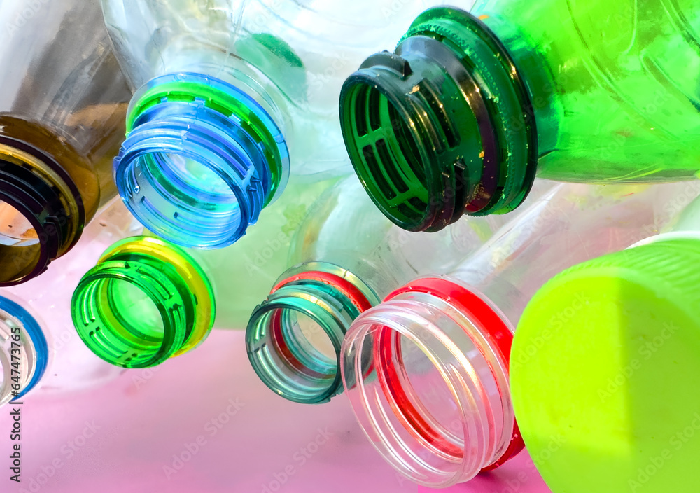 Plastic Bottle for Recycling. Plastic Material is Recyclable. Plastic