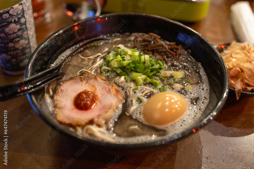 Japanese Ramen with pork and egg Japanese Ramen with pork and egg