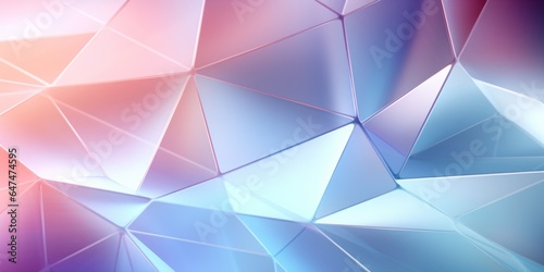 Opal Crystal Creative Abstract Geometric Wallpaper. Display graphic. Computer Screen Digiral Art. Abstract Bright Surface Geometrical Horizontal Background. Ai Generated Vibrant Texture Pattern.