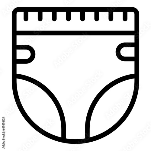 Diapers outline icon