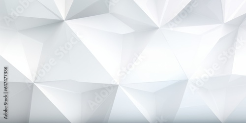 White Creative Abstract Geometric Wallpaper. Display graphic. Computer Screen Digiral Art. Abstract Bright Surface Geometrical Horizontal Background. Ai Generated Vibrant Texture Pattern.