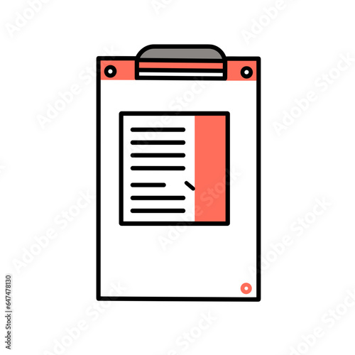Spreadsheet vector icon in minimalistic, black and red line work, japan web © Ava