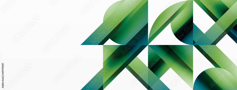 Vivid gradient triangles and circles on white. Mesmerizing fusion of shapes for digital designs, presentations, website banners, social media posts Vivid gradient triangles and circles on white. Mesmerizing fusion of shapes for digital designs, presentations, website banners, social media posts