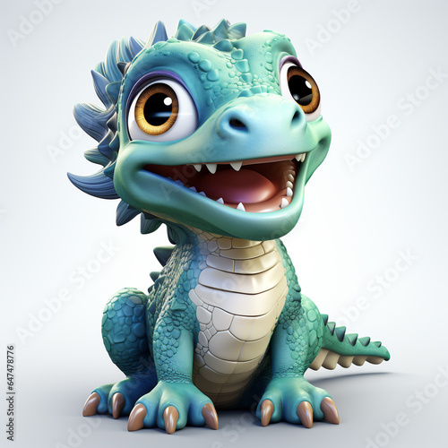 cute tirex dinosaur cartoon