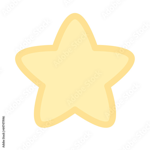 golden star isolated 