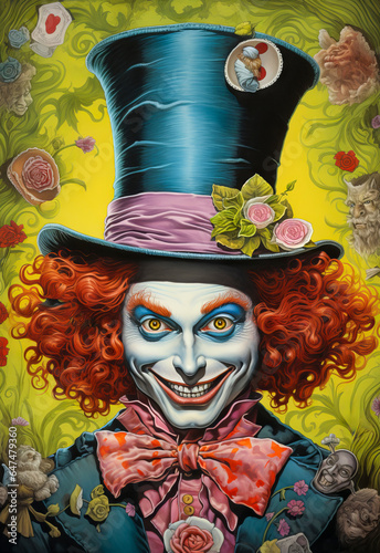 Mad Hatter - Character Illustration from Alice In Wonderland