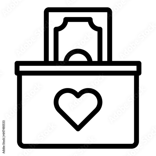 Charity outline icon