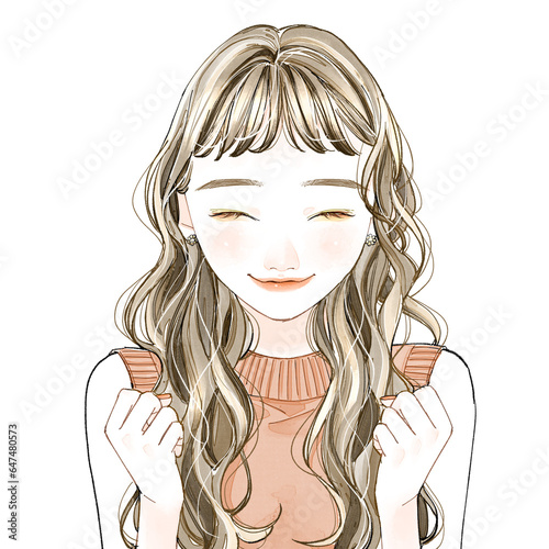 Foto 嬉しそうな女性