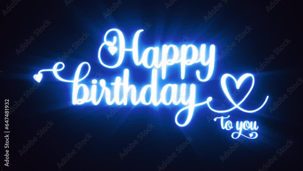 Happy Birthday Animated Text in Blue, Purple, and Red. Great for Birthday Celebrations Around the World. Happy Birthday Animated Text in Blue, Purple, and Red. Great for Birthday Celebrations Around the World.