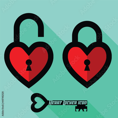 Love symbol. Valentine's Day sign, black emblem isolated on white background, flat style.
