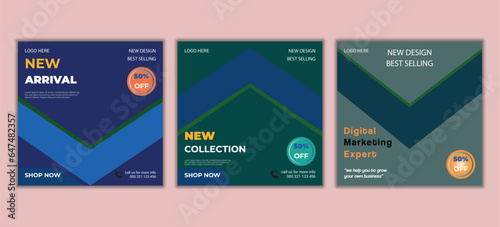 Fashion social media banner template post design