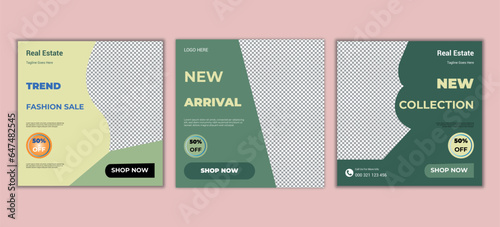 Fashion social media banner template post design