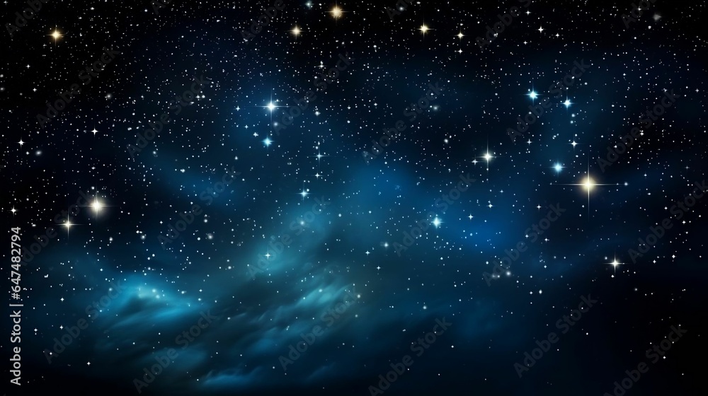 Fototapeta premium background Night sky with stars and moon