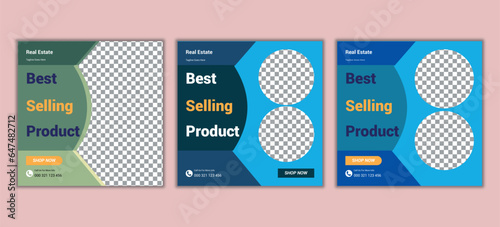 Fashion social media banner template post design