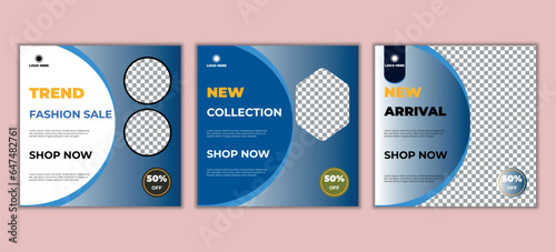 Fashion social media banner template post design