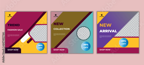 Fashion social media banner template post design