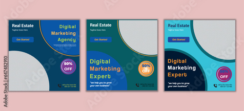 digital marketing agency social media post design