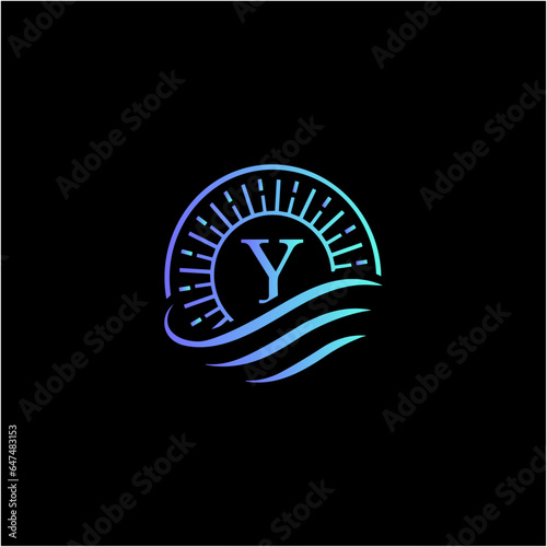 An innovative "Y" logo incorporating a compass rose, symbolizing navigation and exploration.