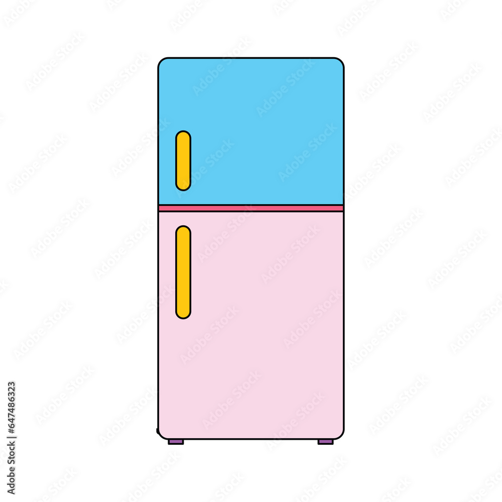 fridge electronics device line art illustration fridge electronics device line art illustration