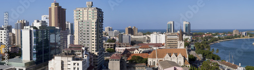 City Of Dar Es Salaam And St. Joseph's Cathedral; Dar Es Salaam, Tanzania photo
