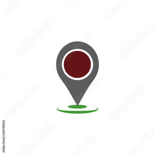 location check icon design template vector