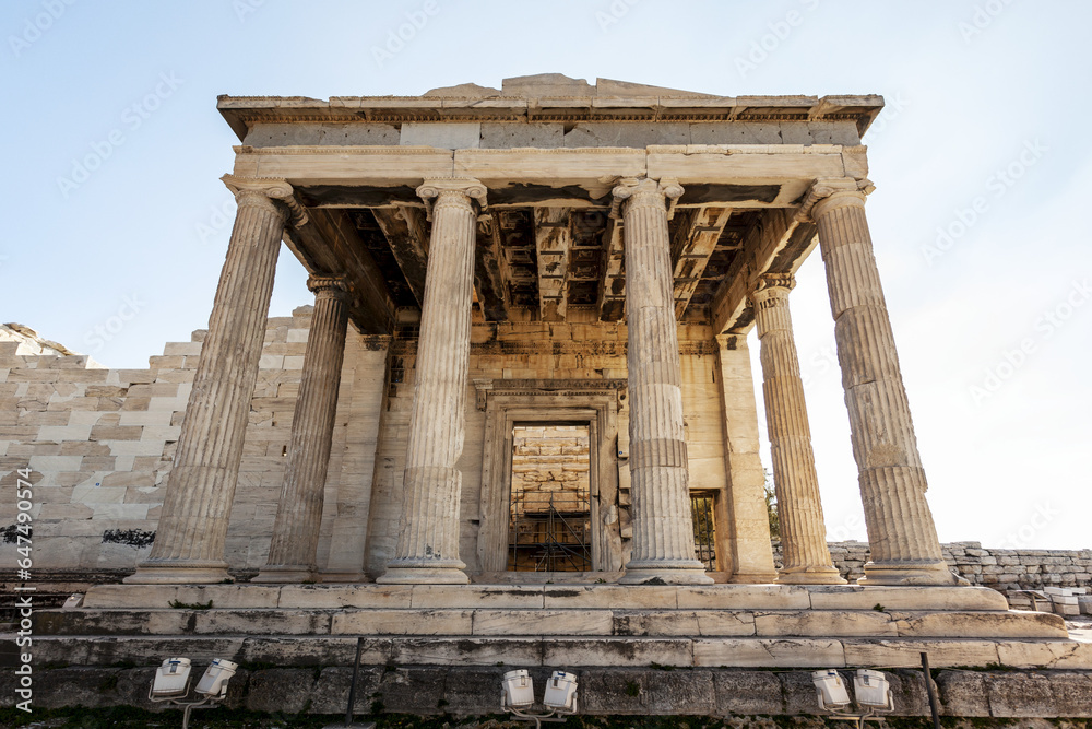 The Erechtheion, An Ancient Greek Temple On The North Side Of The Acropolis; Athens, Greece The Erechtheion, An Ancient Greek Temple On The North Side Of The Acropolis; Athens, Greece