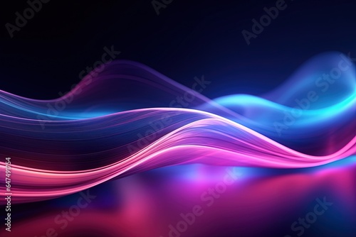 abstract futuristic background with pink blue glowing neon moving high speed wave lines and bokeh lights. Data transfer concept Fantastic wallpaper