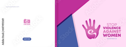 International Day For The Elimination Of Violence Against Women. Design for presentations, backgrounds, banners, posters, covers
