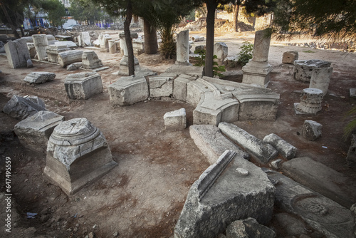 Stone Ruins At A Biblical Site; Thyatira, Turkey