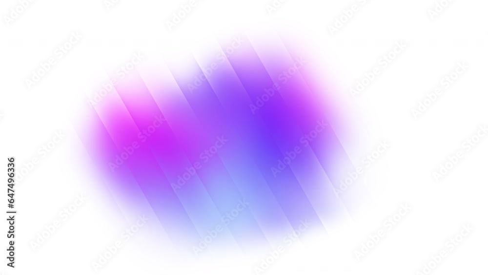 Blue, pink and purple gradient waves abstract smooth motion on white background. Seamless looping animation