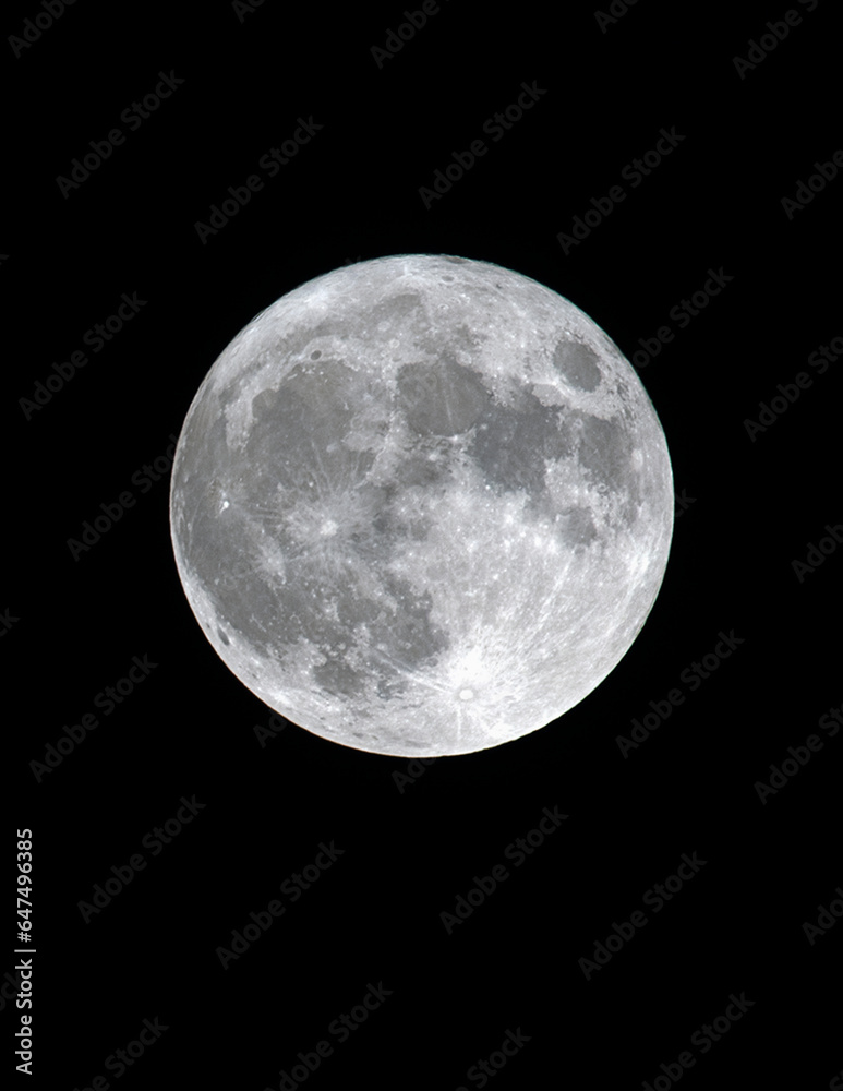 Obraz premium Rare Super Blue Moon 2023 - 1