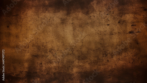 Brown and black grunge background, Grunge background made of old faded brown paper, Generative AI photo