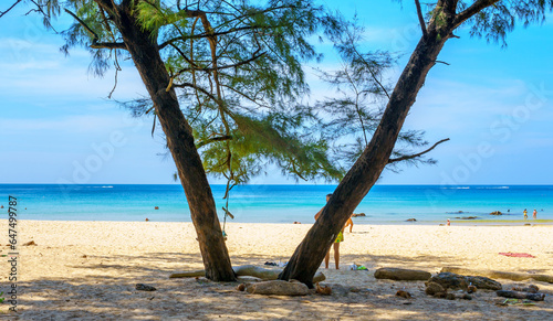 Nai Thon beach in Phuket, Thailand 