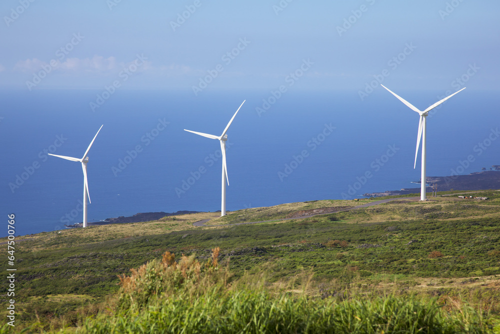 The Auwahi Wind Farm In Kaupo; Maui, Hawaii, United States Of America