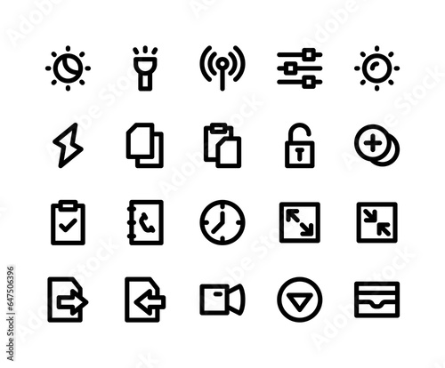 User interface icons