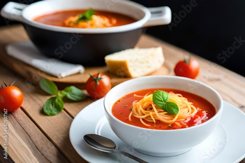 tomato soup with vegetables