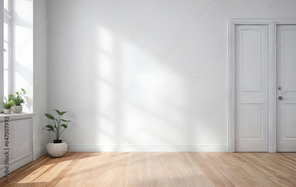 simple room with empty wall copy space ai generated simple room with empty wall copy space ai generated