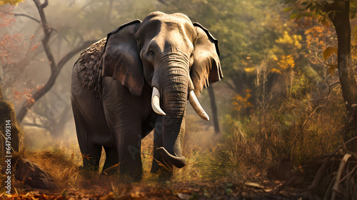 Asian Elephant in nature